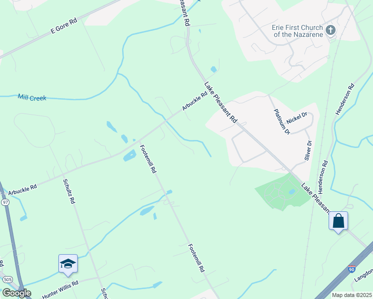map of restaurants, bars, coffee shops, grocery stores, and more near 723 Arbuckle Rd in Erie