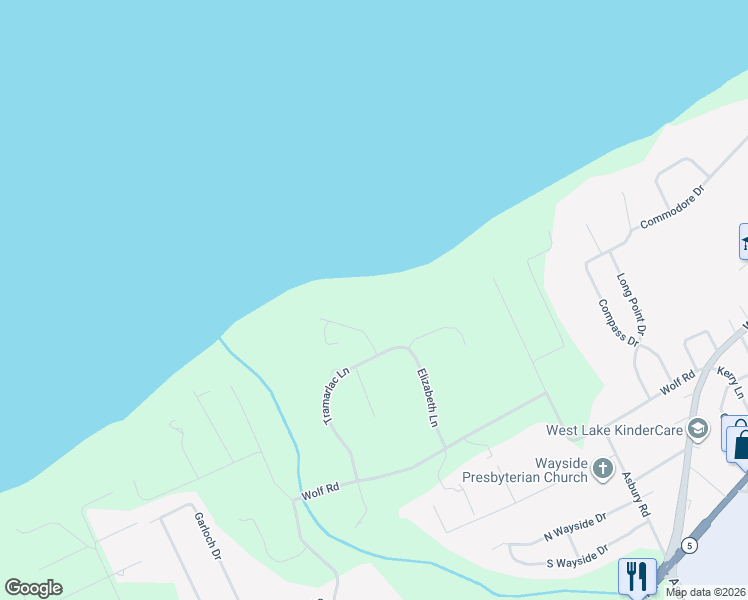 map of restaurants, bars, coffee shops, grocery stores, and more near 5020 Saybrook Pl in Erie