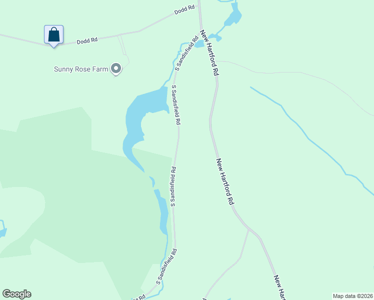 map of restaurants, bars, coffee shops, grocery stores, and more near 25 South Sandisfield Road in Sandisfield