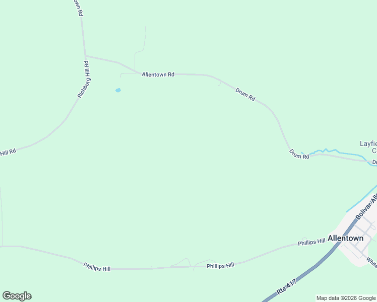map of restaurants, bars, coffee shops, grocery stores, and more near 6093 Allentown Road in Bolivar