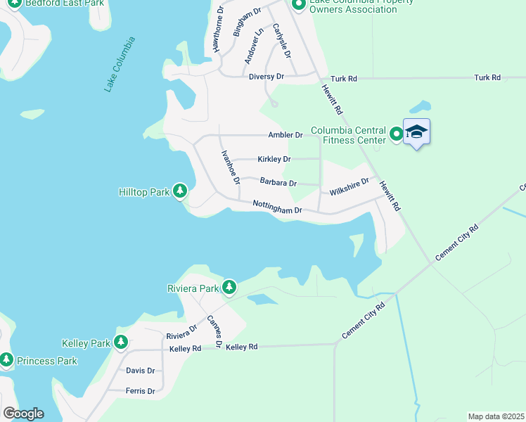 map of restaurants, bars, coffee shops, grocery stores, and more near 227 Nottingham Drive in Brooklyn