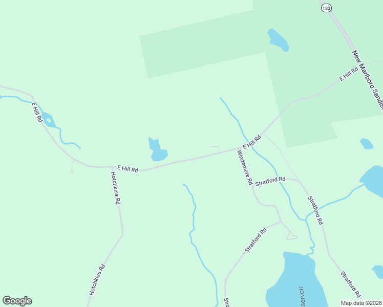 map of restaurants, bars, coffee shops, grocery stores, and more near 764 East Hill Road in New Marlborough