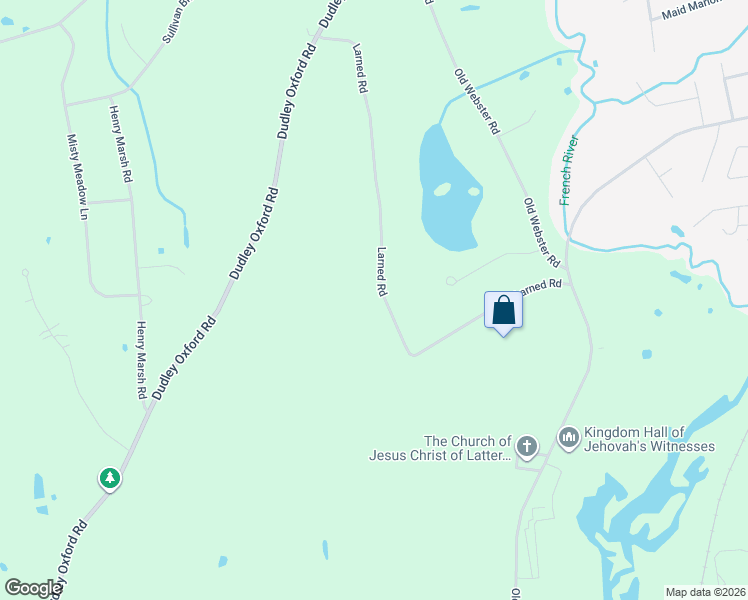map of restaurants, bars, coffee shops, grocery stores, and more near 47 Larned Road in Oxford