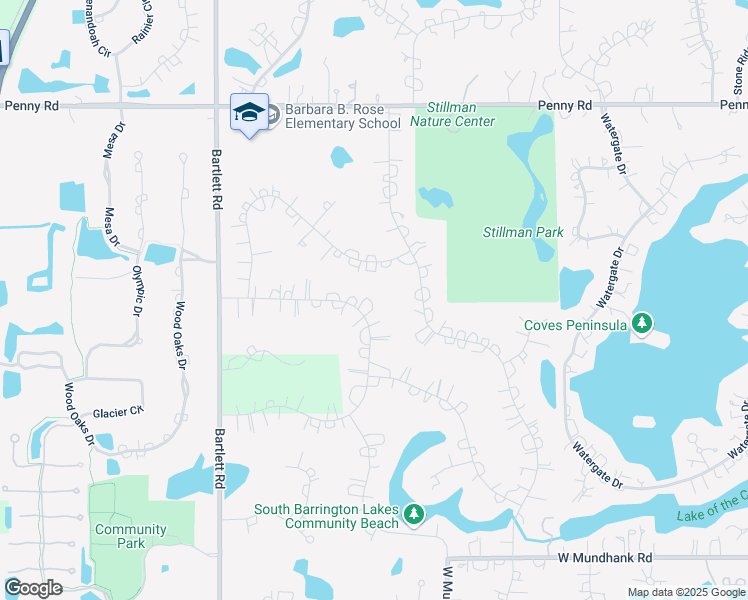 map of restaurants, bars, coffee shops, grocery stores, and more near 31 North Liberty Drive in South Barrington
