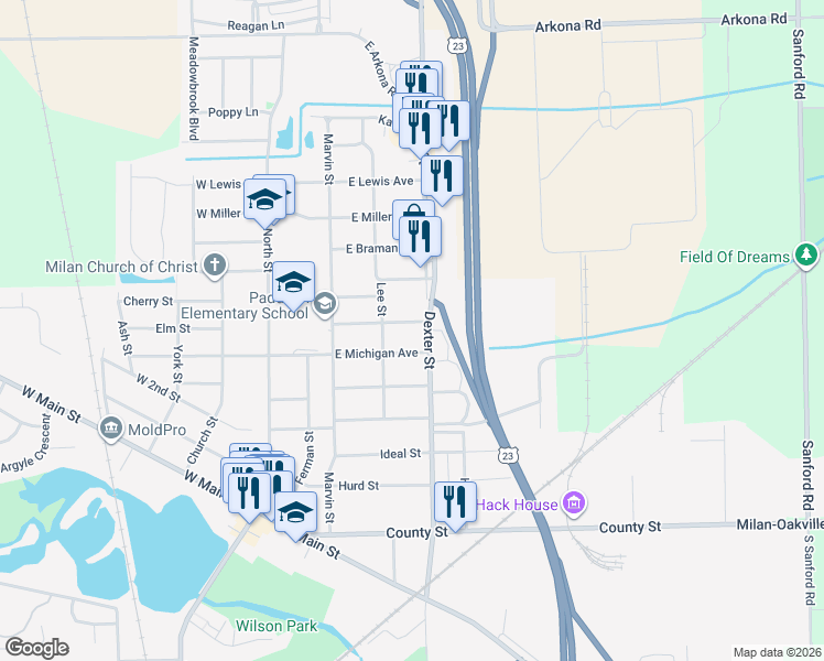 map of restaurants, bars, coffee shops, grocery stores, and more near 322 Smith Street in Milan