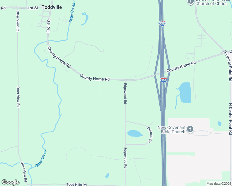 map of restaurants, bars, coffee shops, grocery stores, and more near 3506 County Home Road in Cedar Rapids