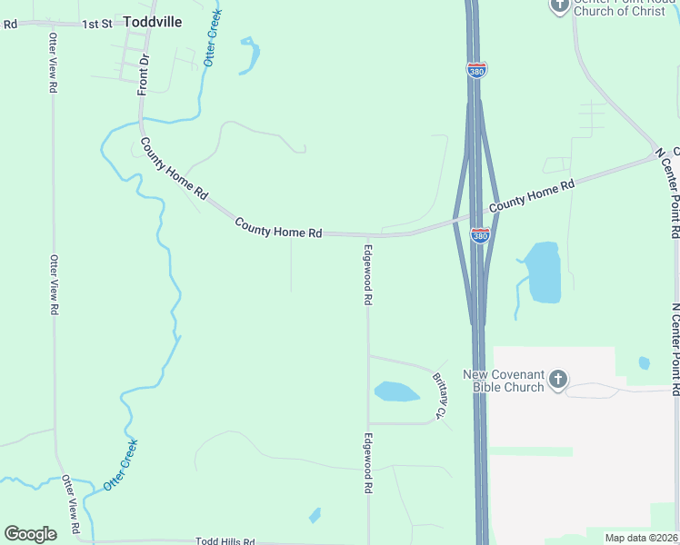 map of restaurants, bars, coffee shops, grocery stores, and more near 3506 County Home Road in Cedar Rapids