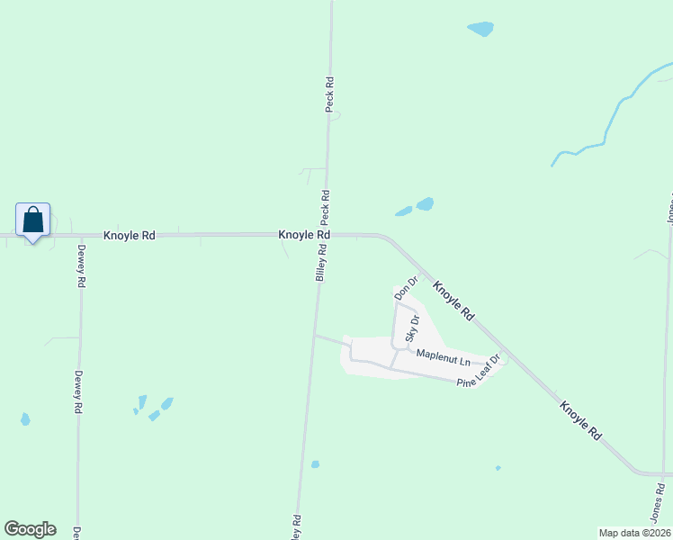 map of restaurants, bars, coffee shops, grocery stores, and more near 9535 Bliley Rd in Erie
