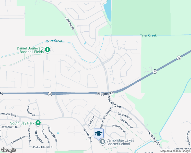 map of restaurants, bars, coffee shops, grocery stores, and more near 1810 Andrew Drive in Pingree Grove