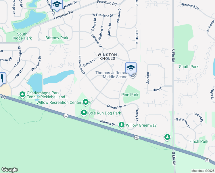 map of restaurants, bars, coffee shops, grocery stores, and more near 3735 Lexington Drive in Hoffman Estates