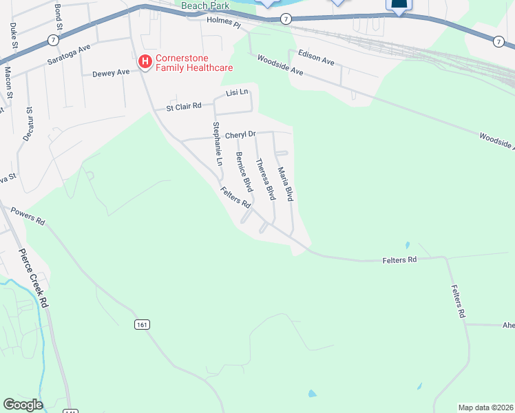 map of restaurants, bars, coffee shops, grocery stores, and more near 155 Felters Road in Binghamton