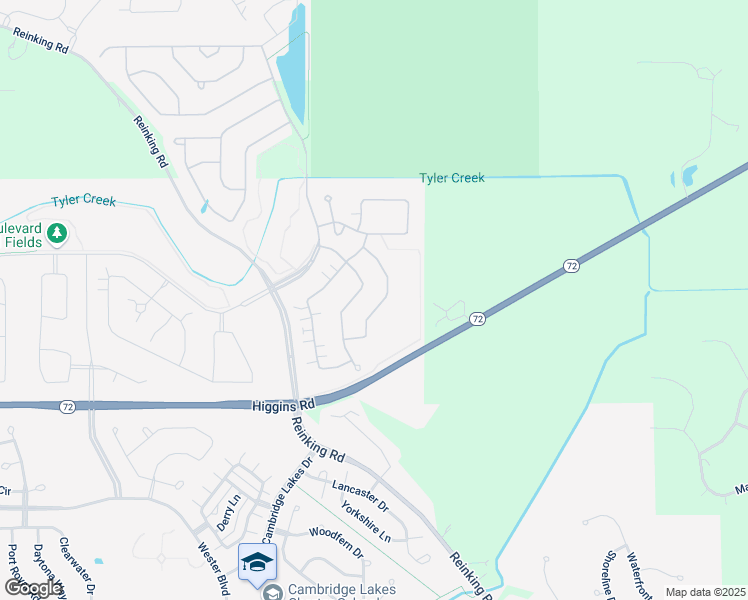 map of restaurants, bars, coffee shops, grocery stores, and more near 1705 Kelly Lane in Pingree Grove