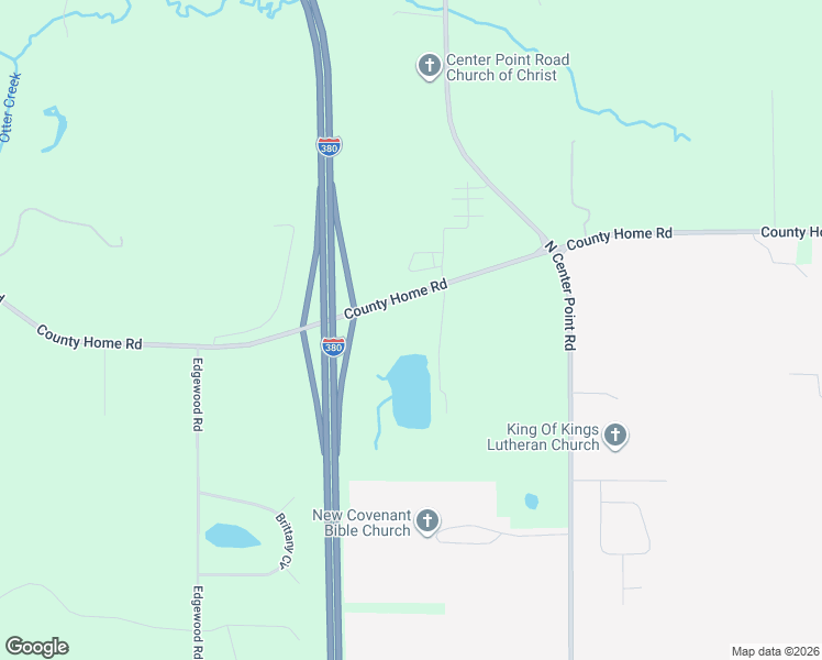 map of restaurants, bars, coffee shops, grocery stores, and more near 3416 County Home Road in Cedar Rapids
