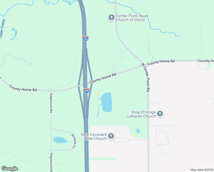 map of restaurants, bars, coffee shops, grocery stores, and more near 3416 County Home Road in Cedar Rapids