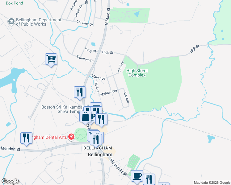 map of restaurants, bars, coffee shops, grocery stores, and more near 19 4th Avenue in Bellingham