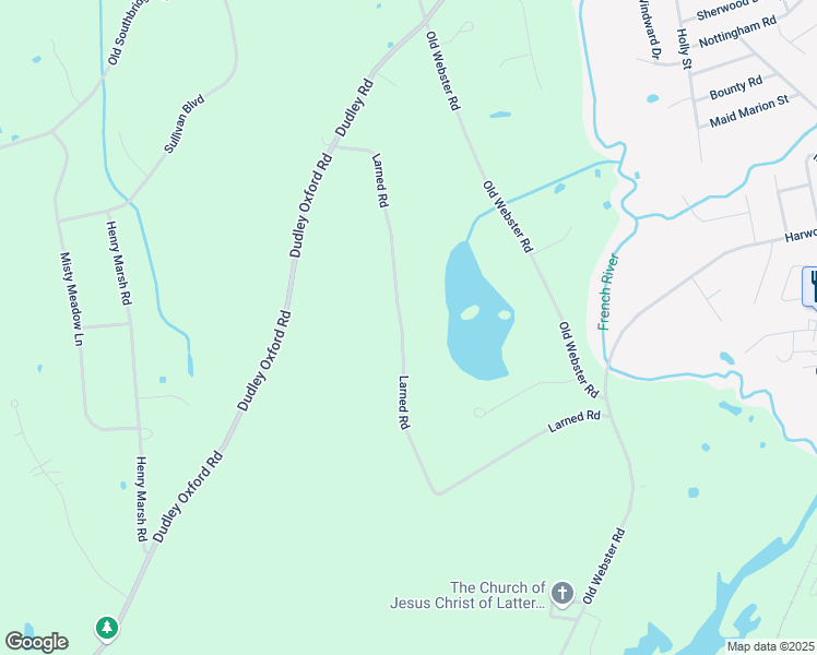 map of restaurants, bars, coffee shops, grocery stores, and more near 58 Larned Road in Oxford