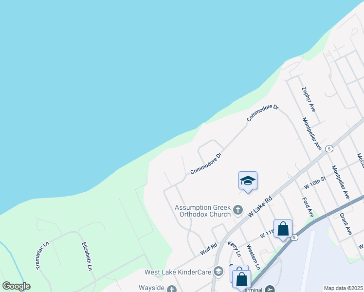 map of restaurants, bars, coffee shops, grocery stores, and more near 100 Voyageur Dr in Erie