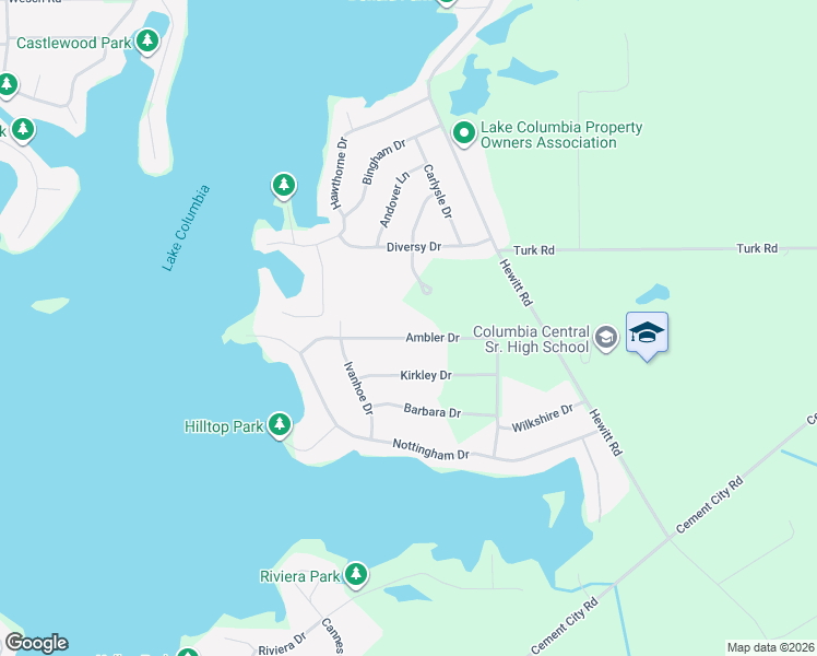 map of restaurants, bars, coffee shops, grocery stores, and more near 228 Ambler Drive in Brooklyn