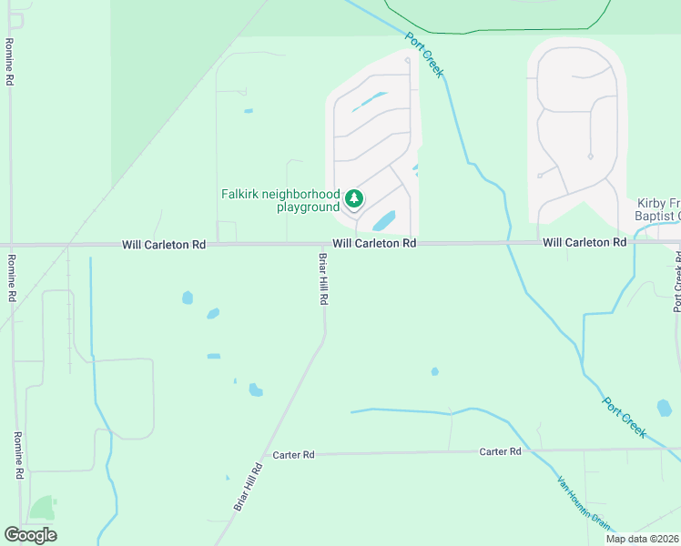 map of restaurants, bars, coffee shops, grocery stores, and more near 14926 Briar Hill Road in Carleton