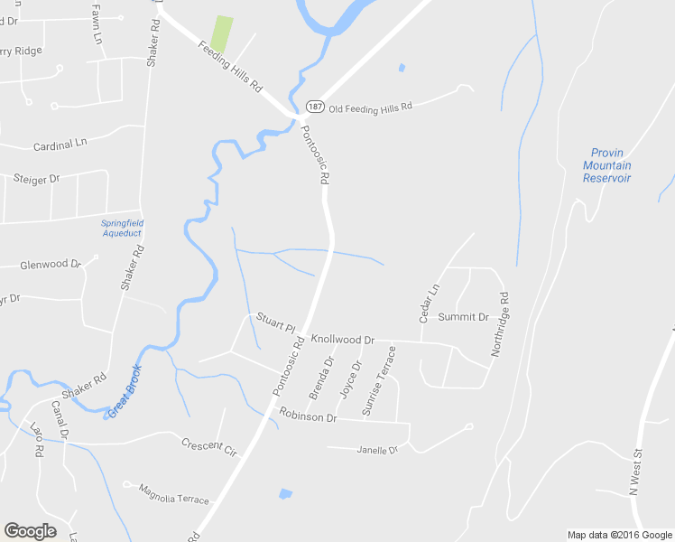 map of restaurants, bars, coffee shops, grocery stores, and more near 82 Pontoosic Road in Westfield