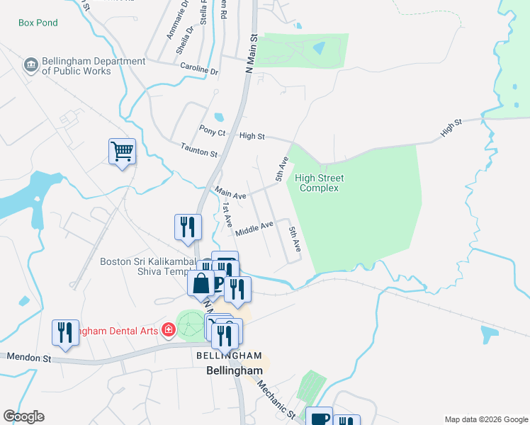 map of restaurants, bars, coffee shops, grocery stores, and more near 15 4th Avenue in Bellingham