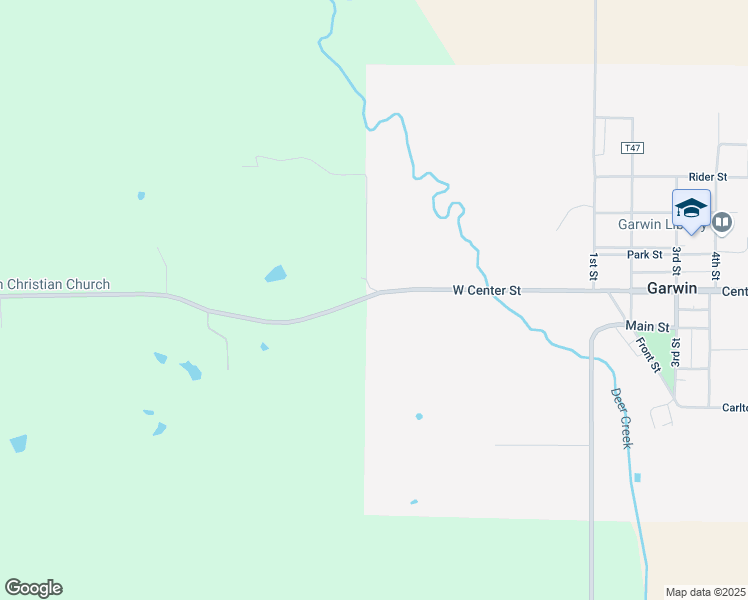 map of restaurants, bars, coffee shops, grocery stores, and more near West Center Street in Garwin