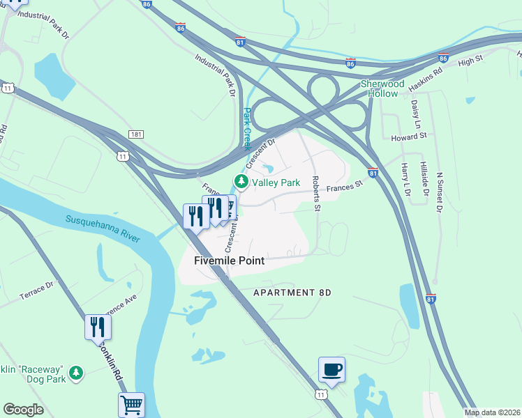 map of restaurants, bars, coffee shops, grocery stores, and more near 50 Frances St in Broome
