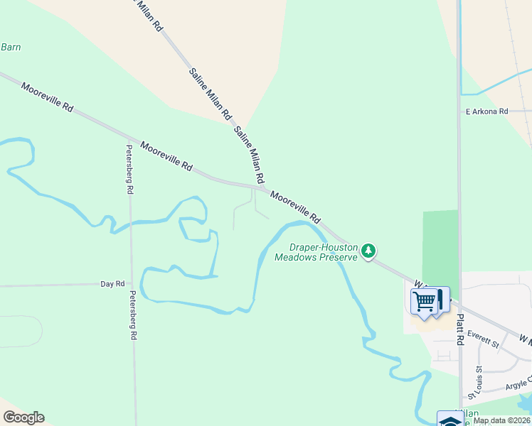 map of restaurants, bars, coffee shops, grocery stores, and more near 690 Mooreville Road in Milan