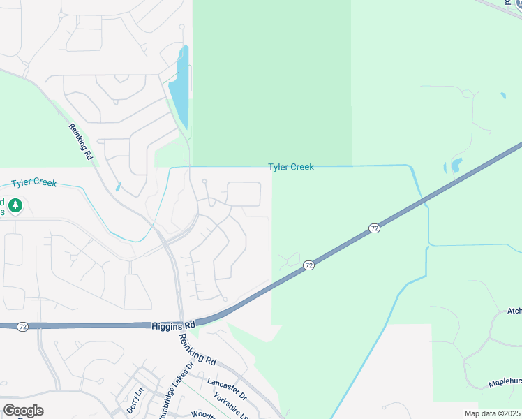 map of restaurants, bars, coffee shops, grocery stores, and more near 529 Autumn Circle in Pingree Grove
