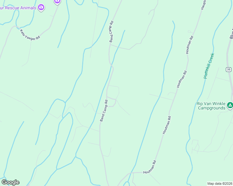 map of restaurants, bars, coffee shops, grocery stores, and more near 617 Band Camp Circle in Saugerties
