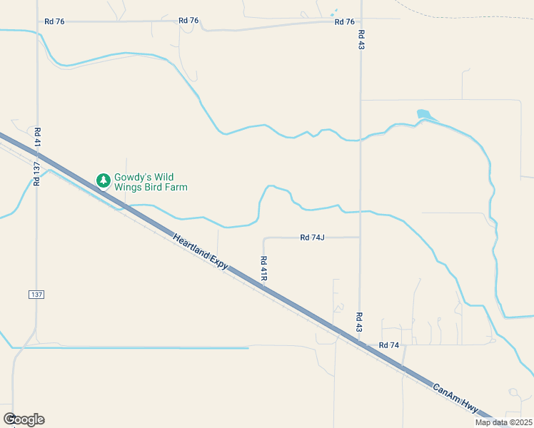 map of restaurants, bars, coffee shops, grocery stores, and more near Road 74J in Torrington