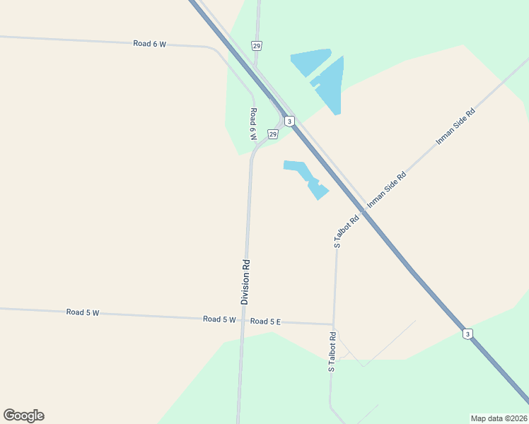 map of restaurants, bars, coffee shops, grocery stores, and more near 3188 Division Road in Kingsville