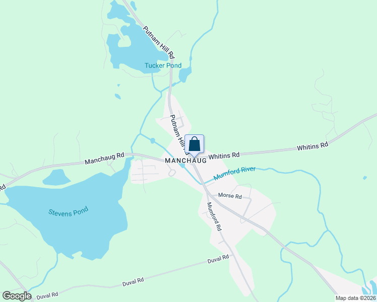 map of restaurants, bars, coffee shops, grocery stores, and more near 445 Putnam Hill Road in Sutton