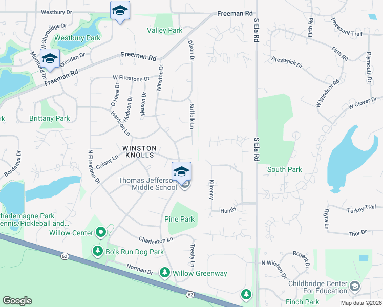 map of restaurants, bars, coffee shops, grocery stores, and more near 770 Concord Lane in Hoffman Estates