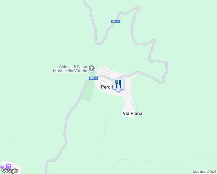 map of restaurants, bars, coffee shops, grocery stores, and more near 7 Piazza Giuseppe Garibaldi in Tivoli
