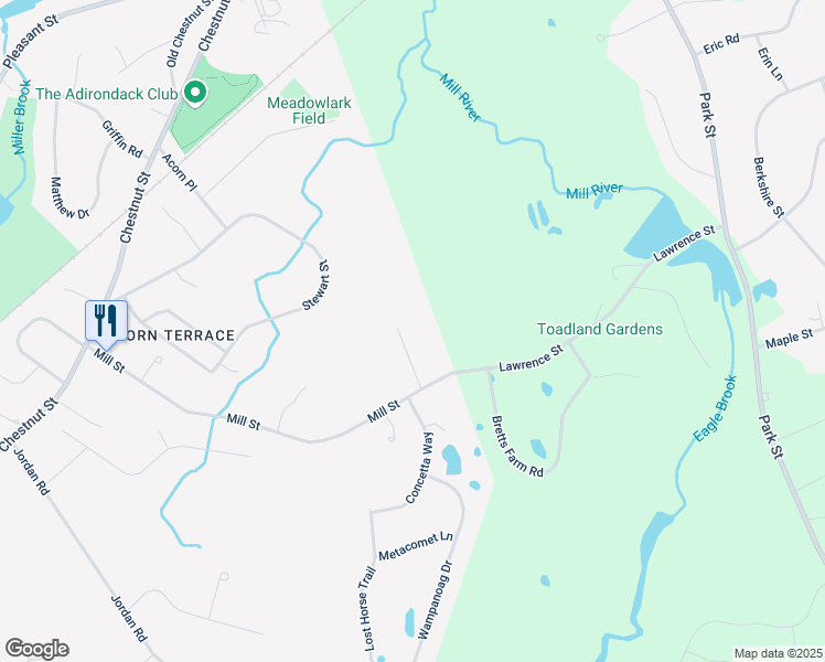 map of restaurants, bars, coffee shops, grocery stores, and more near 11 Camden Way in Franklin