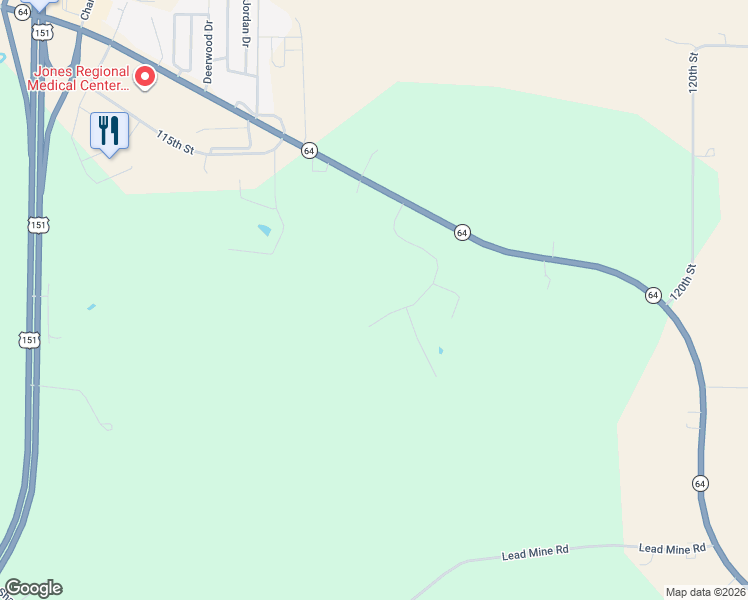 map of restaurants, bars, coffee shops, grocery stores, and more near Woodridge Road in Anamosa