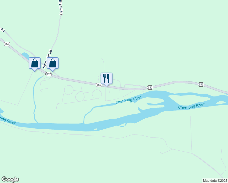 map of restaurants, bars, coffee shops, grocery stores, and more near 2315 Nys Rte in Elmira