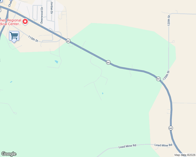 map of restaurants, bars, coffee shops, grocery stores, and more near Woodridge Road in Anamosa
