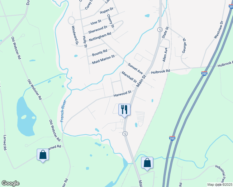 map of restaurants, bars, coffee shops, grocery stores, and more near 5 Bacon Street in Oxford