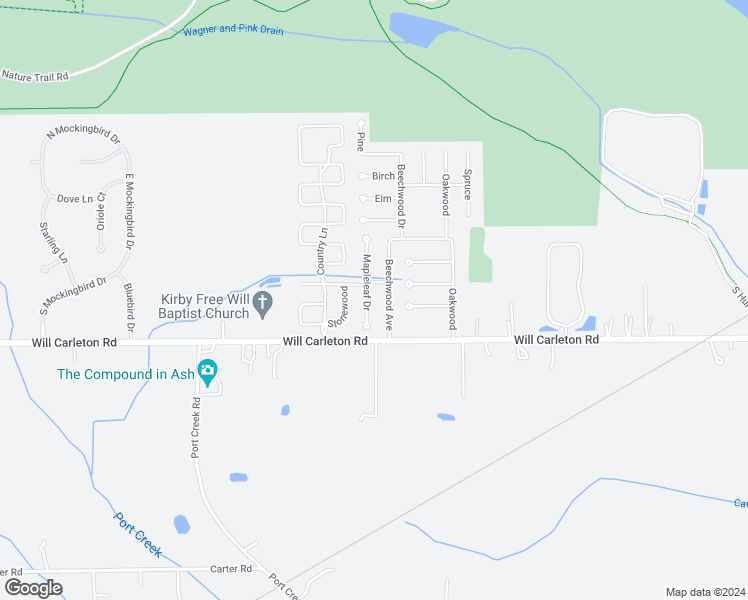 map of restaurants, bars, coffee shops, grocery stores, and more near 28859 Mapleleaf Drive in Flat Rock