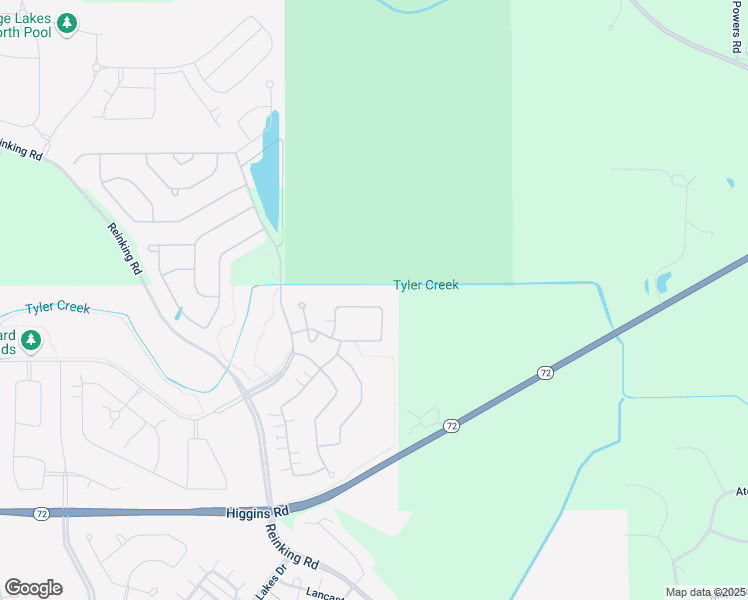 map of restaurants, bars, coffee shops, grocery stores, and more near 530 Fall Circle in Pingree Grove