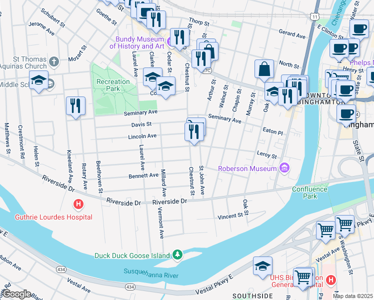 71 Leroy Street, Binghamton NY Walk Score