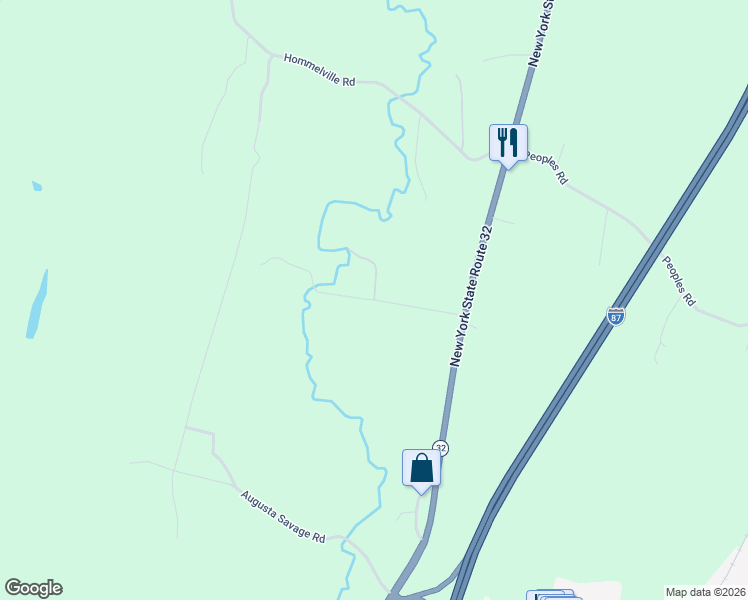 map of restaurants, bars, coffee shops, grocery stores, and more near 50 Mower Mill Road in Saugerties