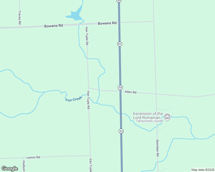 map of restaurants, bars, coffee shops, grocery stores, and more near 20664 Allen Road in Manchester