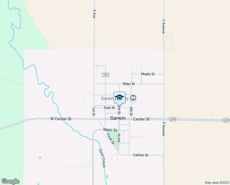 map of restaurants, bars, coffee shops, grocery stores, and more near 238-298 Anna St in Garwin