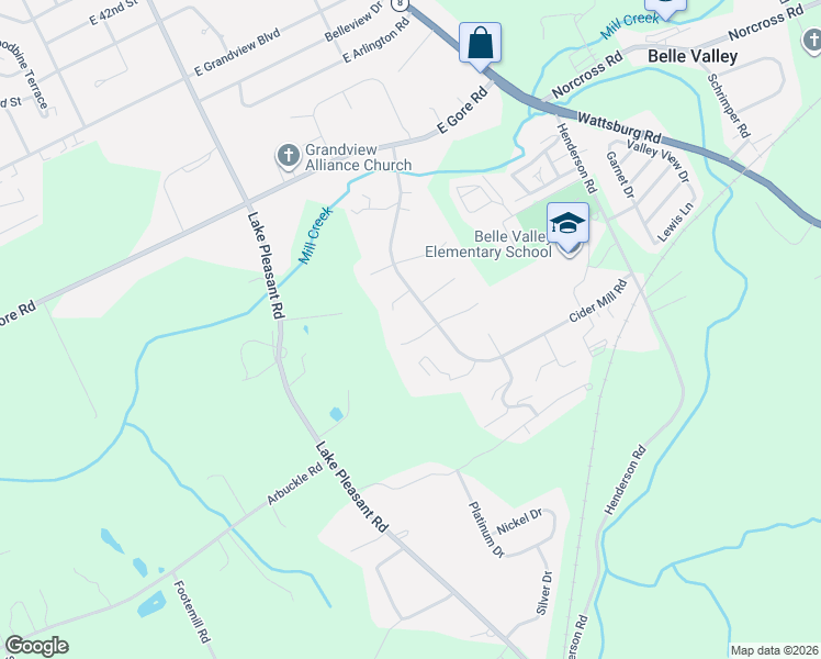 map of restaurants, bars, coffee shops, grocery stores, and more near 1122 Jonathan Dr in Erie