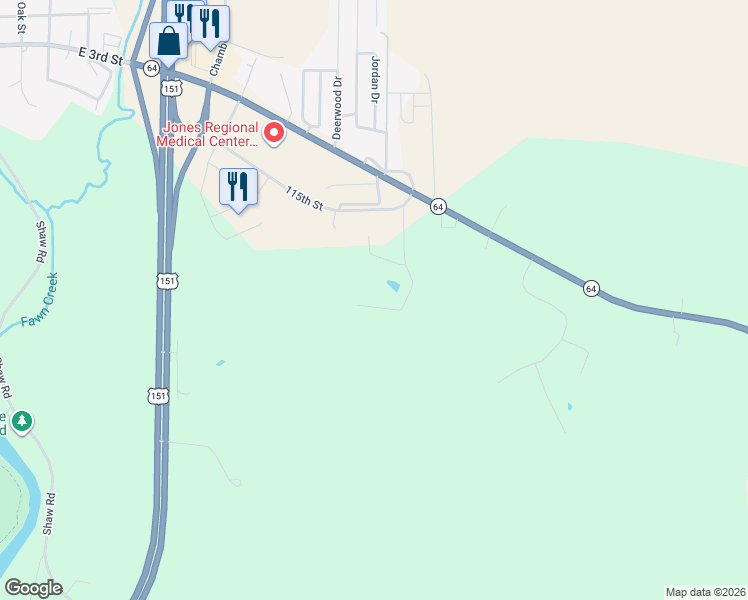 map of restaurants, bars, coffee shops, grocery stores, and more near 19576 Lake View Road in Anamosa