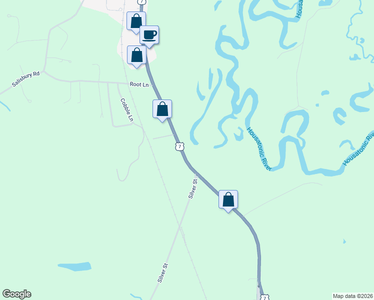map of restaurants, bars, coffee shops, grocery stores, and more near 389 South Main Street in Sheffield