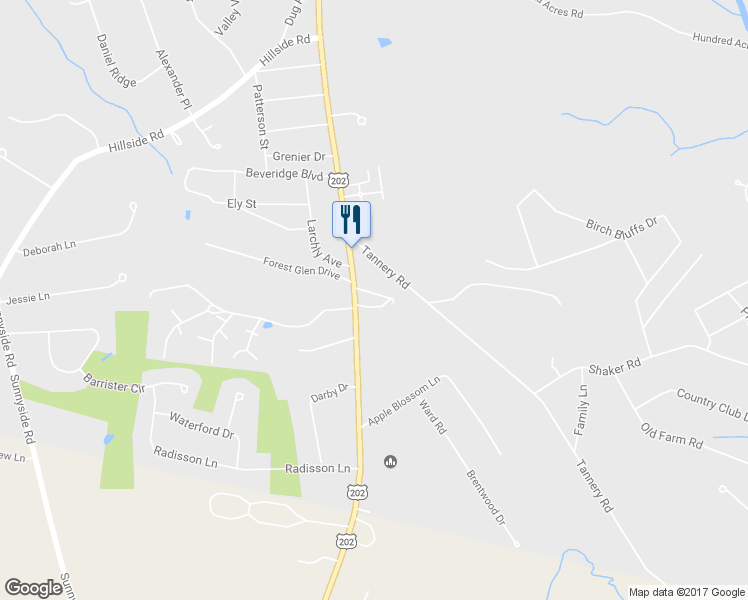 map of restaurants, bars, coffee shops, grocery stores, and more near 404 Southwick Road in Westfield